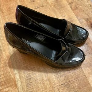 Jones New York Glossy Black Loafers 3inch heel